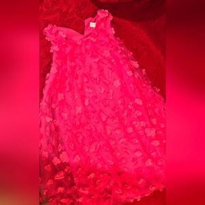 Kensie Girl Vibrant Pink Floral Dress